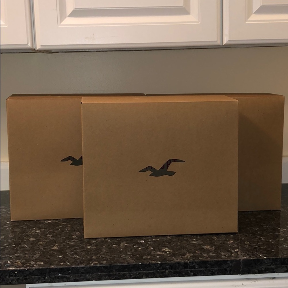 New 3 Pack Hollister California Large Gift Boxes